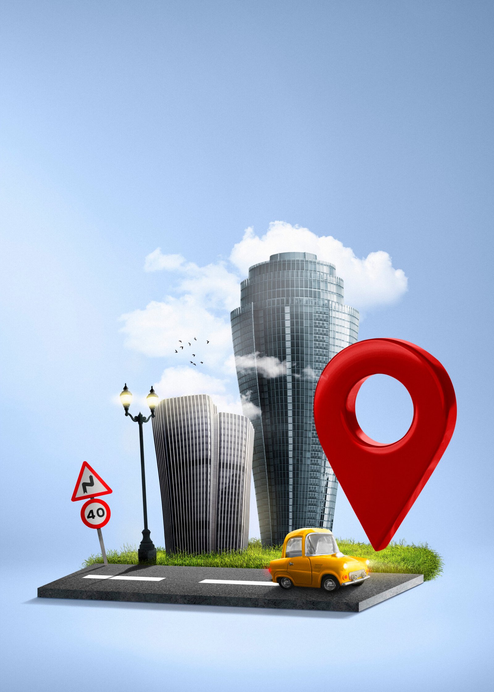 location-symbol-with-building G map